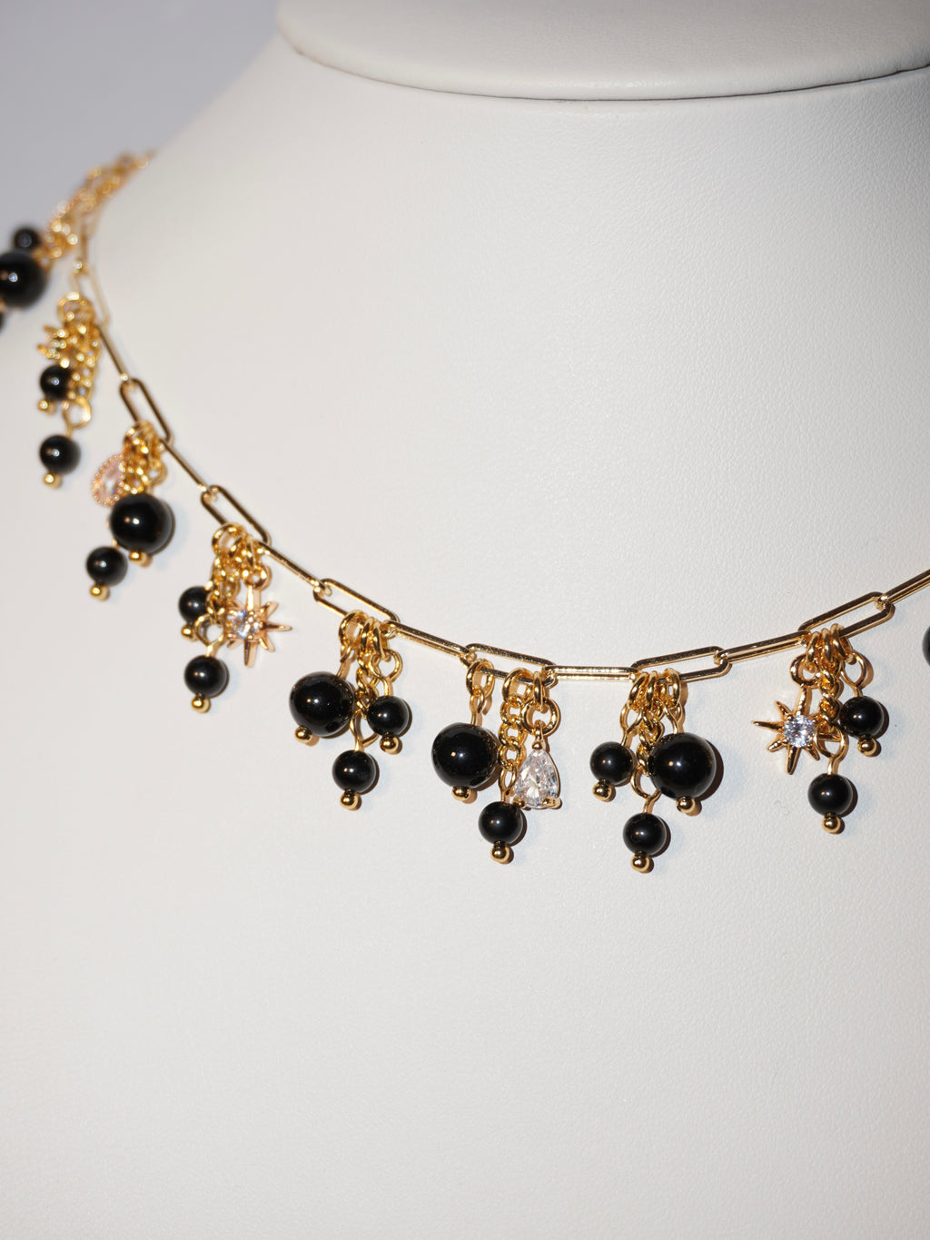 Evil Eye| Obsidian und Turmalin Kette