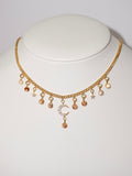 Starry night | Hessonit Granat Kette