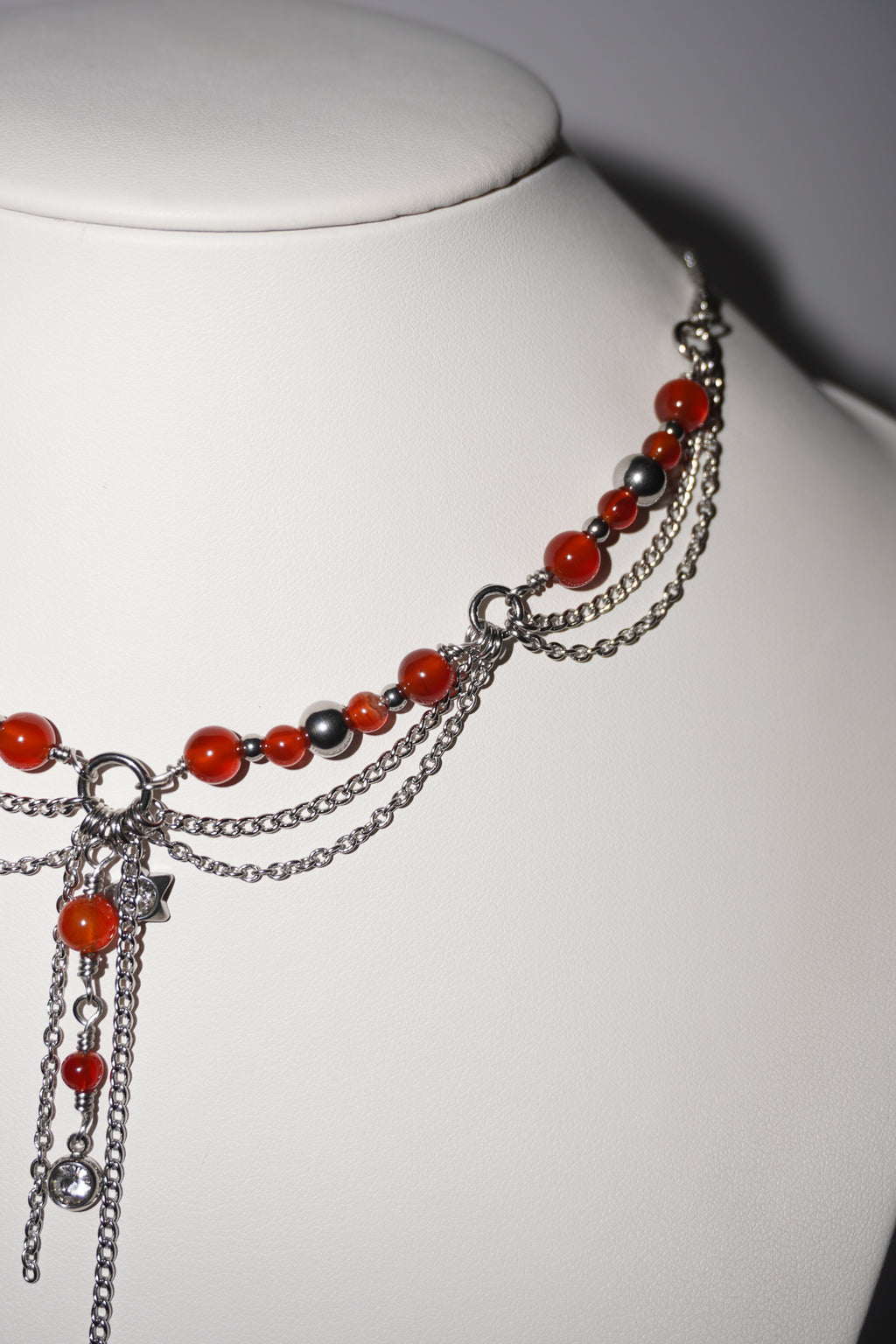 Hottest | Karneol Kette | Edelstahl Silber