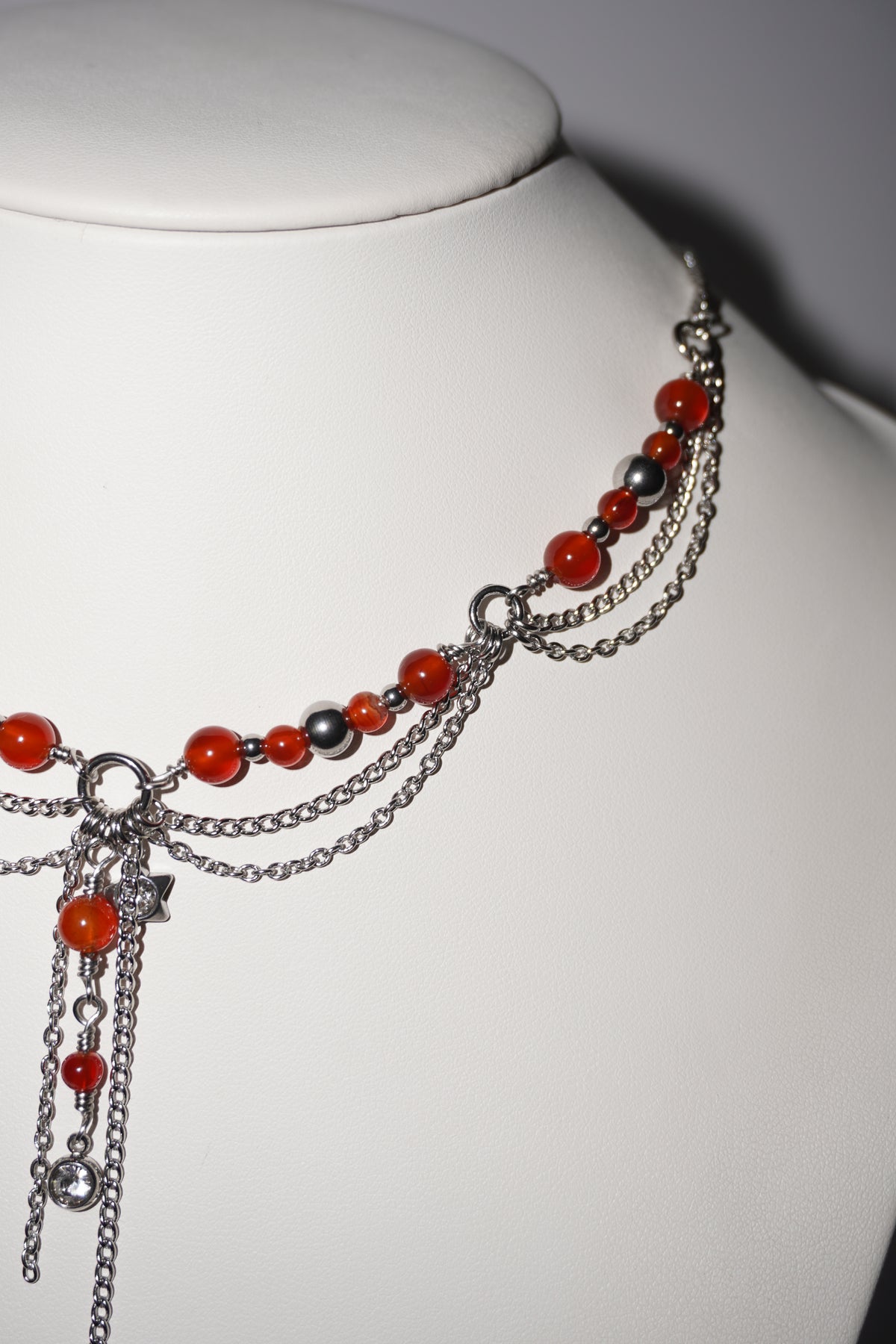 Hottest | Karneol Kette | Edelstahl Silber