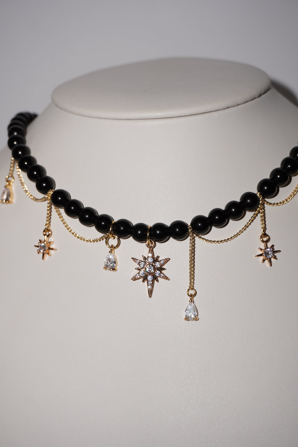 Midnight | Obsidian/Braune Achat Kette
