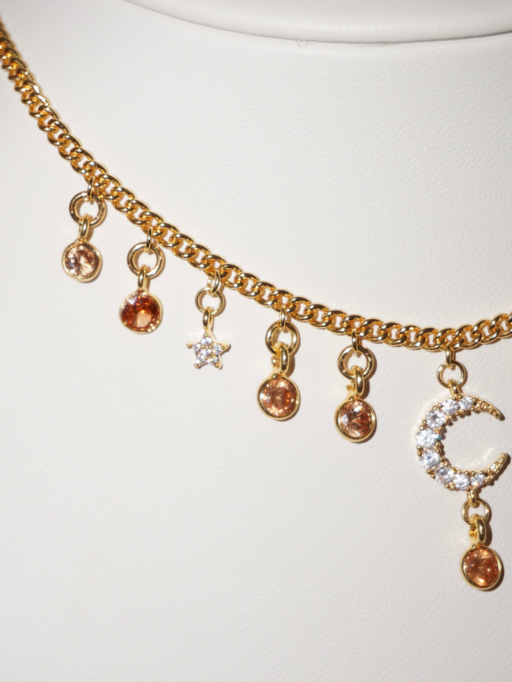 Starry night | Hessonit Granat Kette