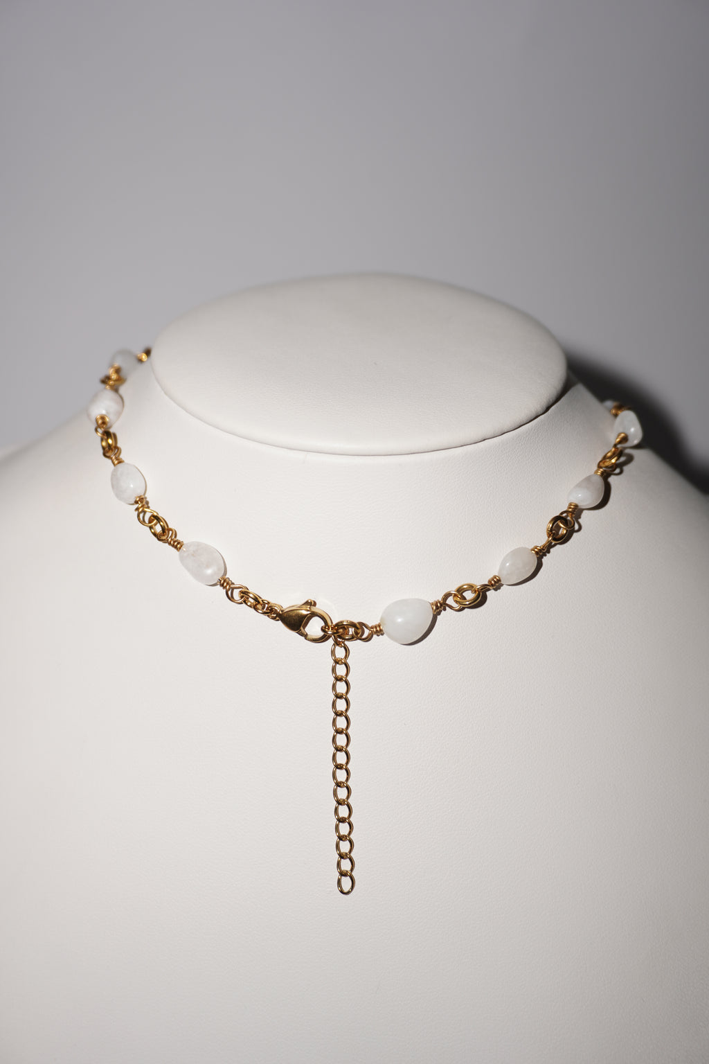 Eleonora | Mondstein Kette | Edelstahl Gold