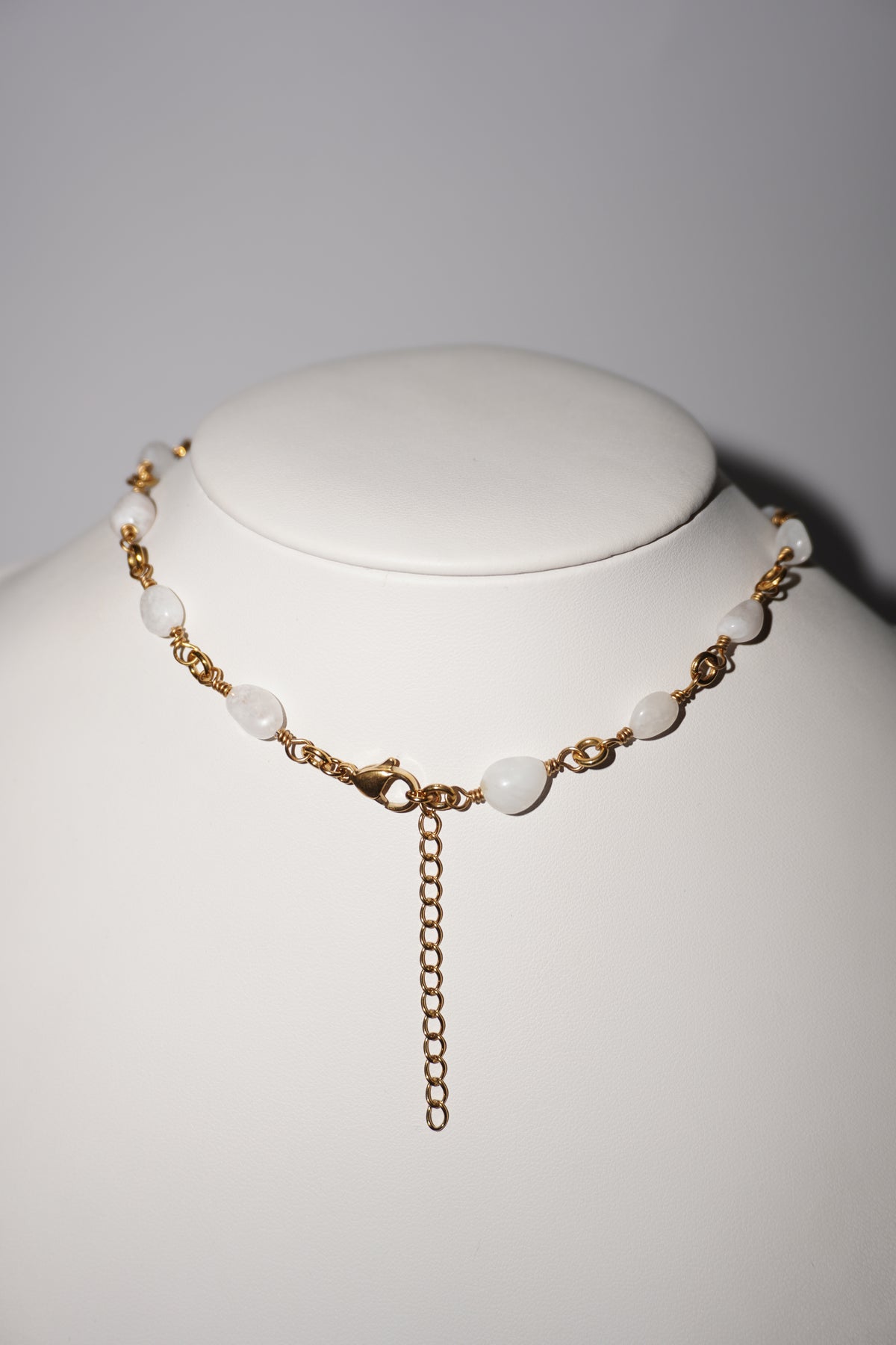 Eleonora | Mondstein Kette | Edelstahl Gold