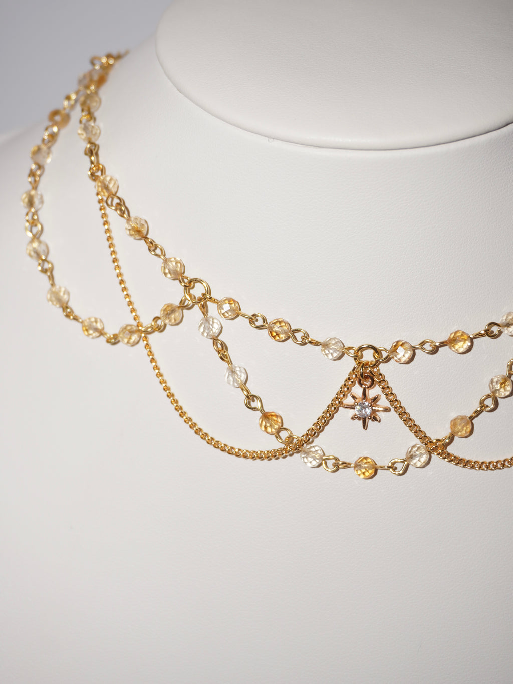 Dreamy | Citrin/Lapis Lazuli Kette
