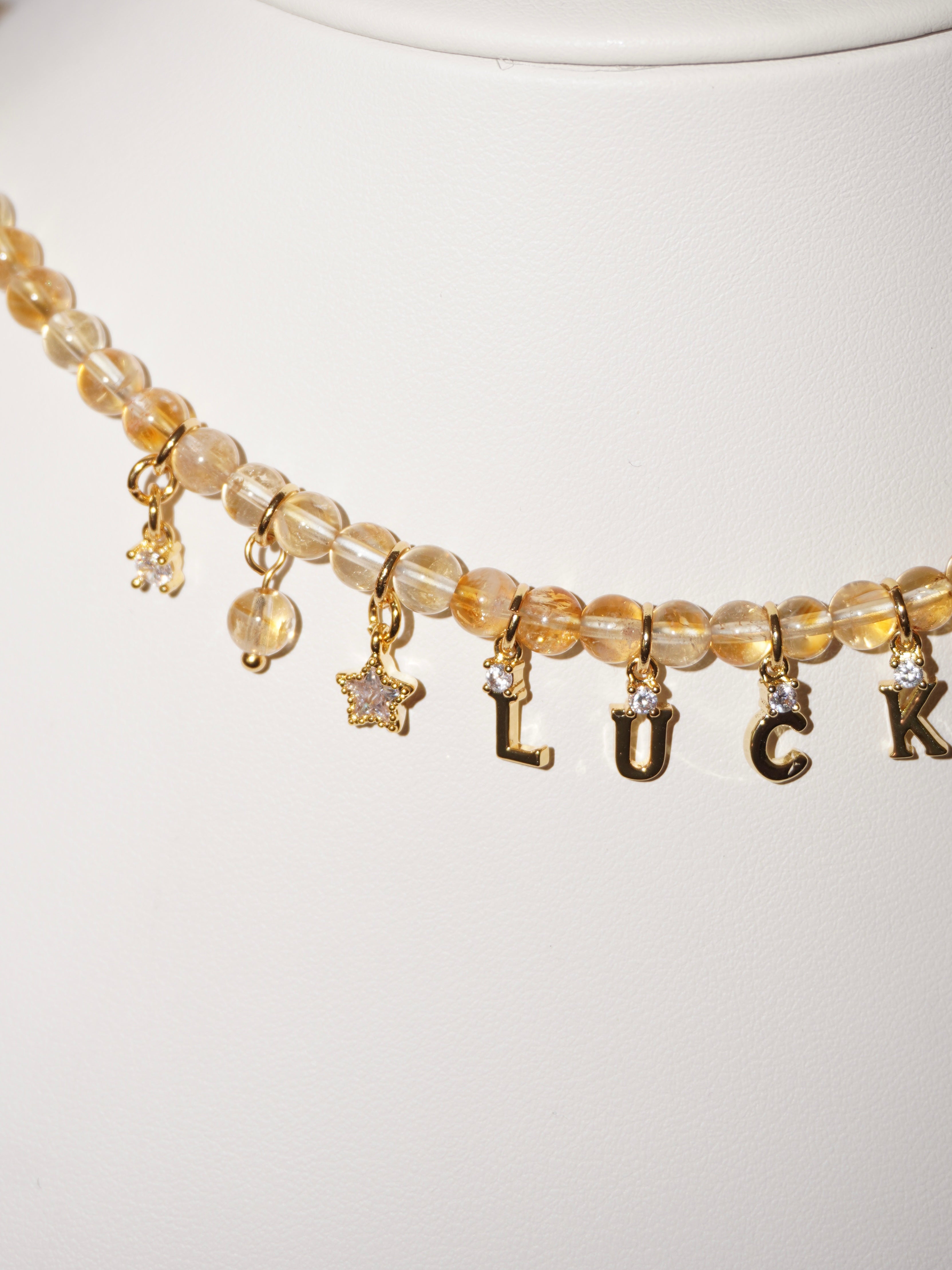 Lucky | Citrin Kette