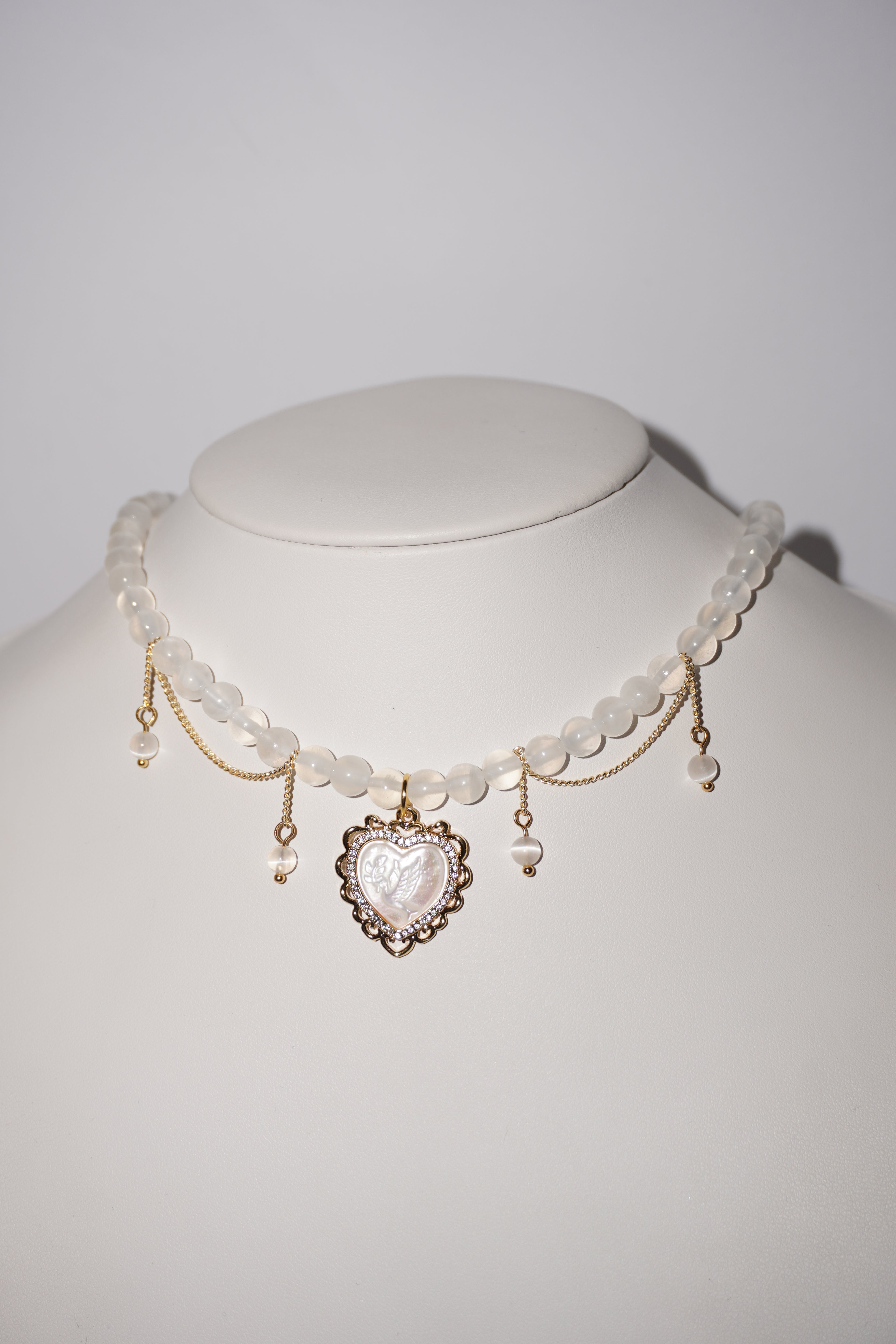 Swan | Selenit Kette