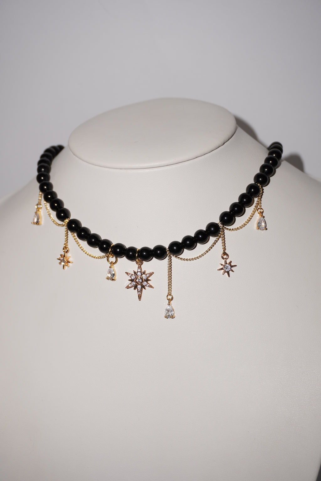 Midnight | Obsidian/Braune Achat Kette