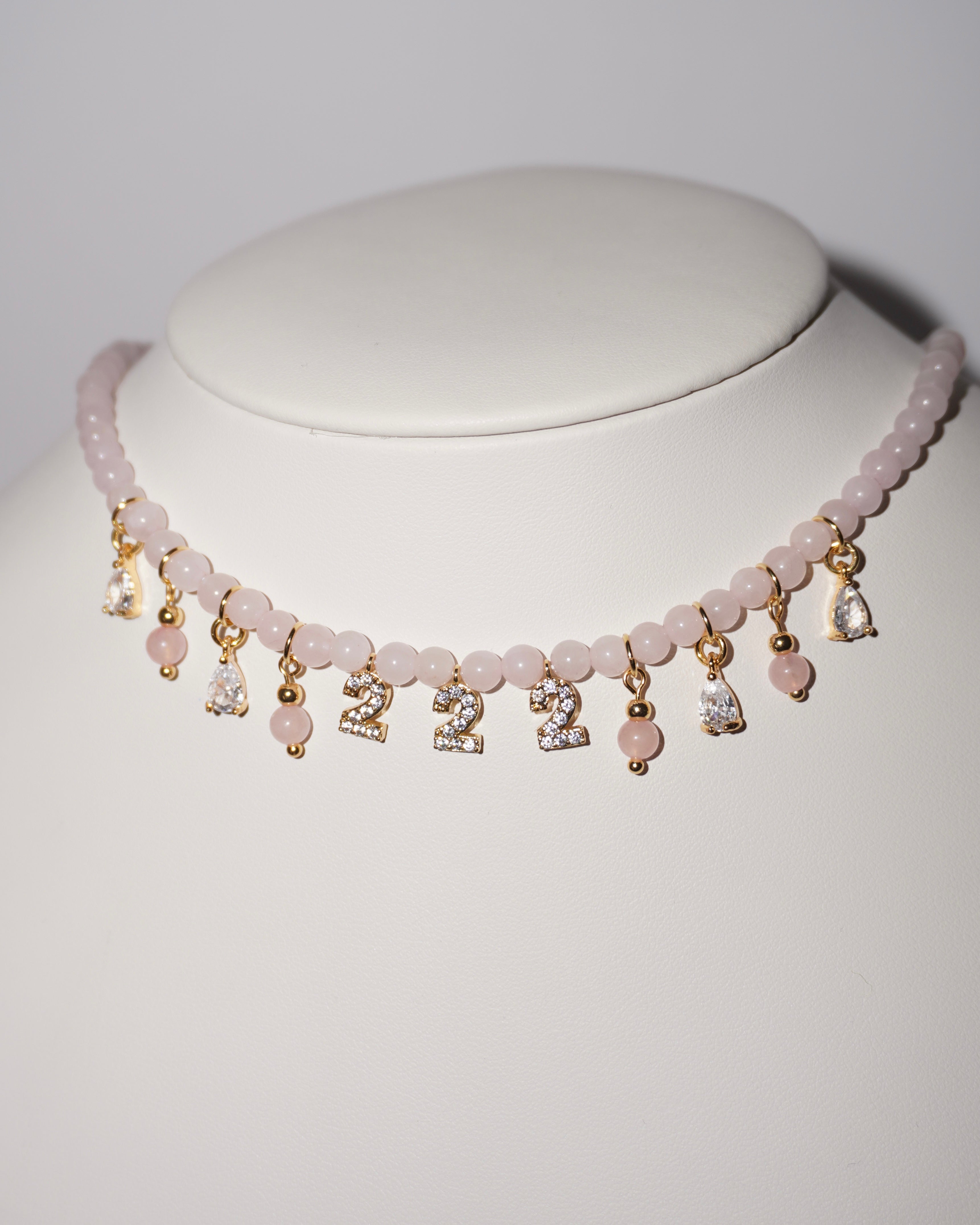 222 | Rosenquarz Kette
