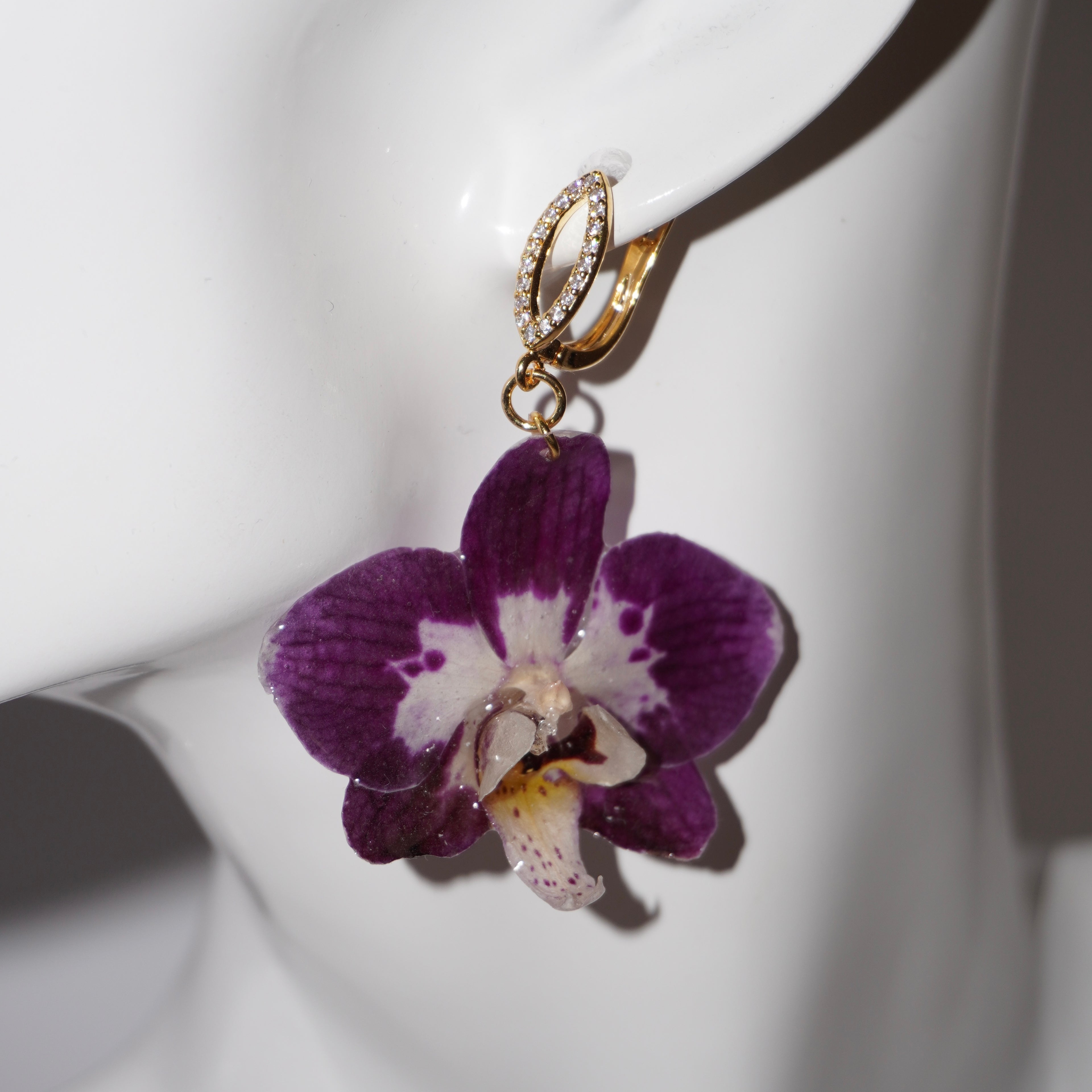 Orchideen Ohrringe