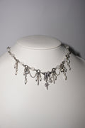 Kirakira | Weiße Jade Kette | Edelstahl Silber