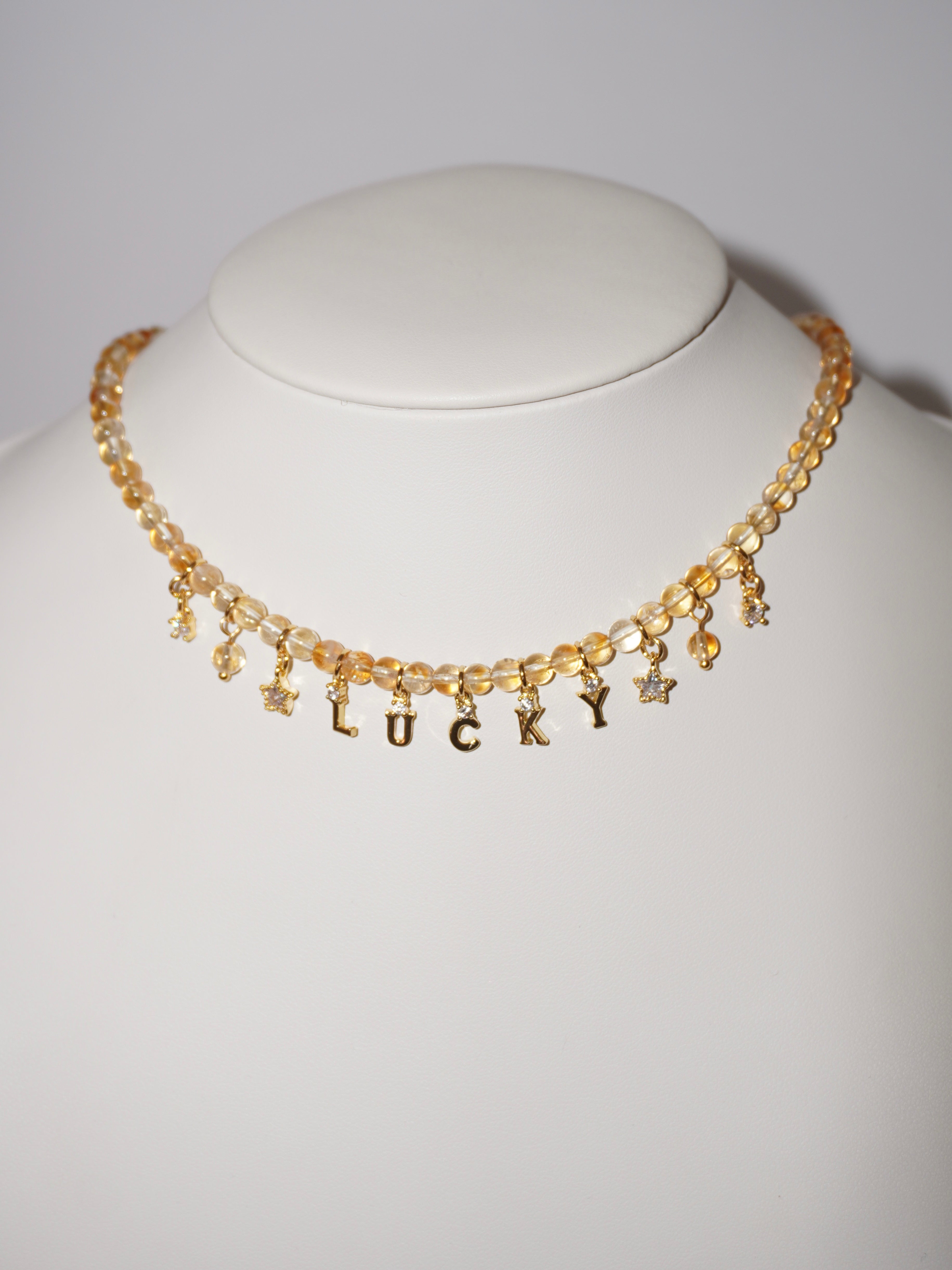 Lucky | Citrin Kette