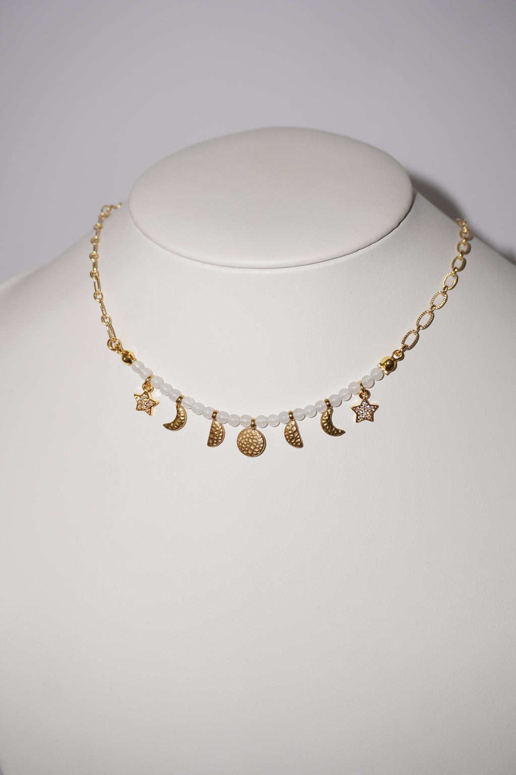 Phase | Weiße Jade Kette