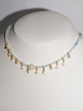 Sky | Aquamarin & Äthiopien Opal Kette
