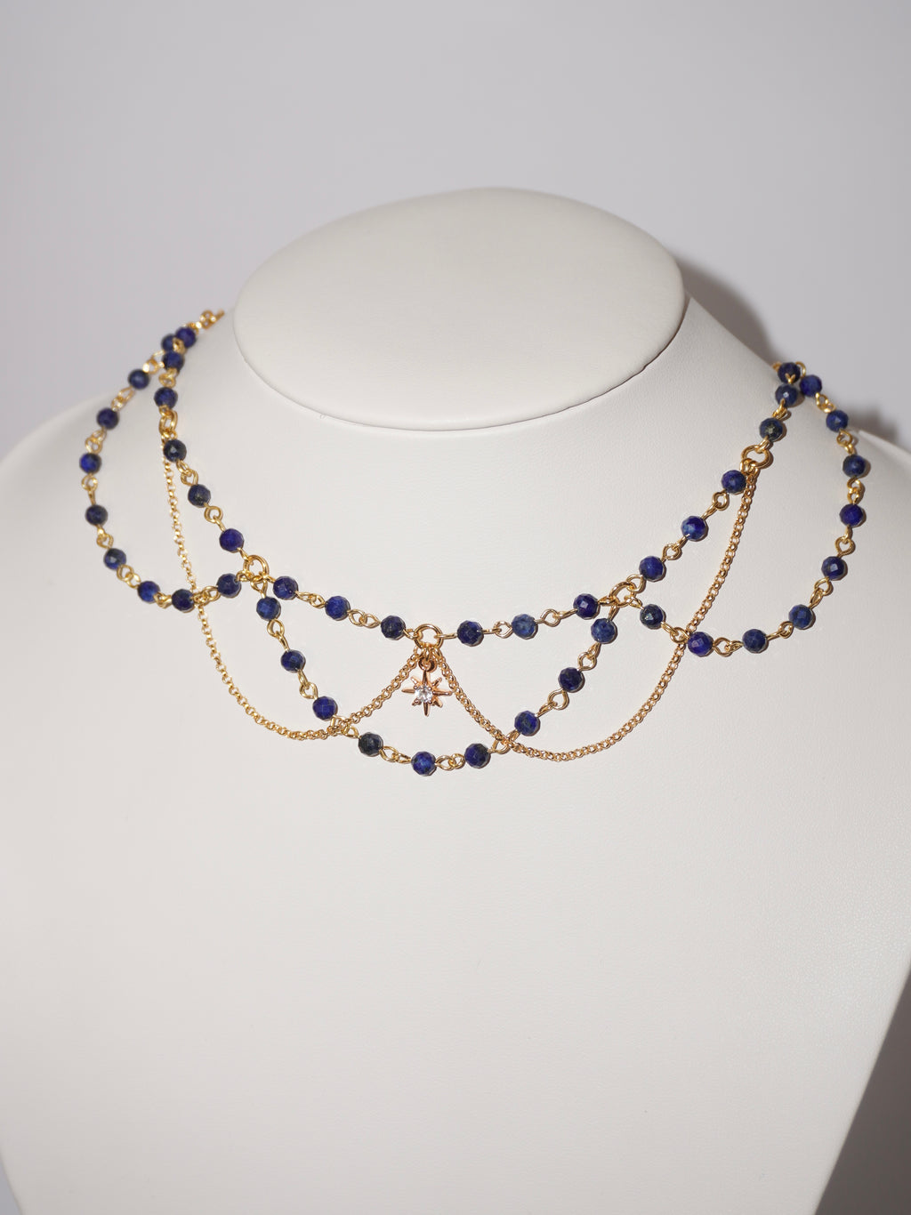 Dreamy | Citrin/Lapis Lazuli Kette