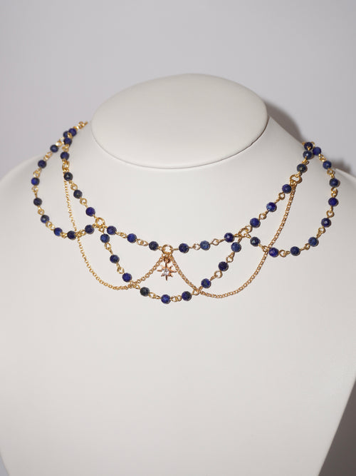 Dreamy | Citrin/Lapis Lazuli Kette