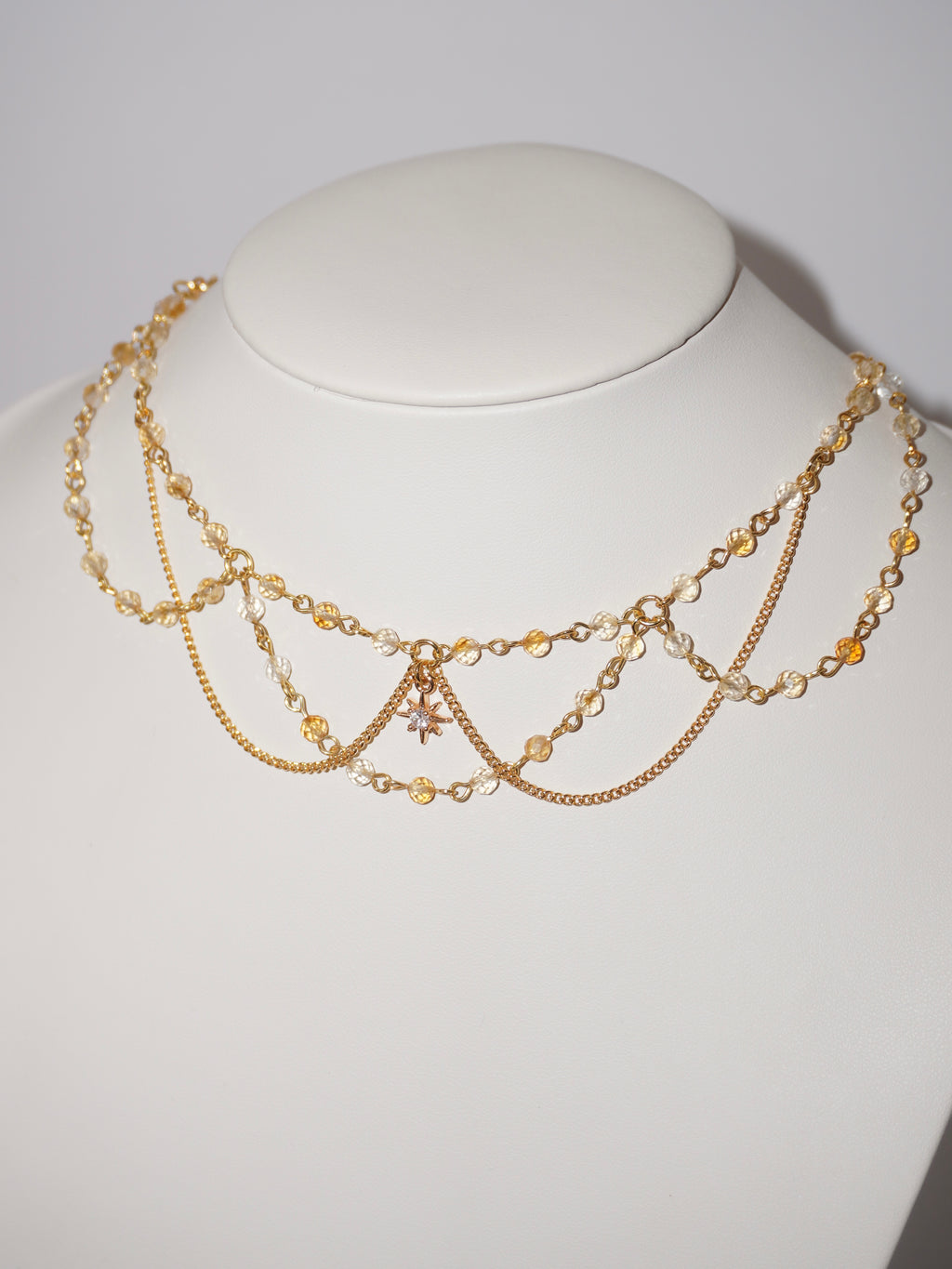 Dreamy | Citrin/Lapis Lazuli Kette