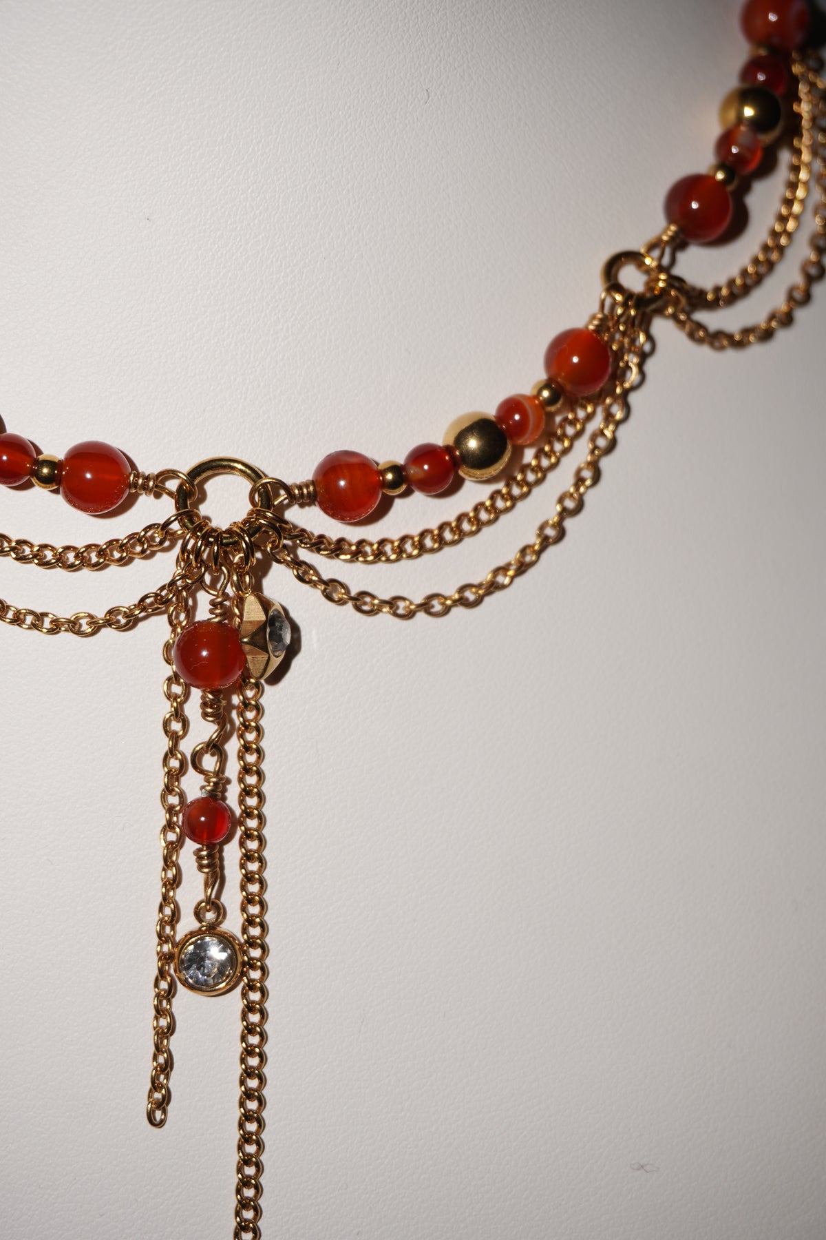 Hottest | Karneol Kette | Edelstahl Gold