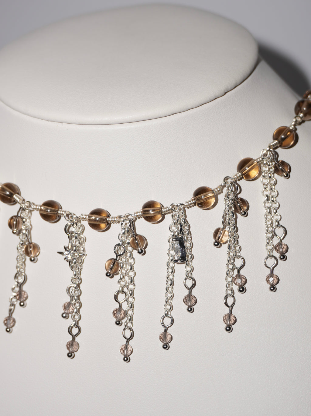 Sara | Rauchquarz Kette