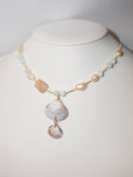 Sunrise | Aquamarin & Perlen Kette