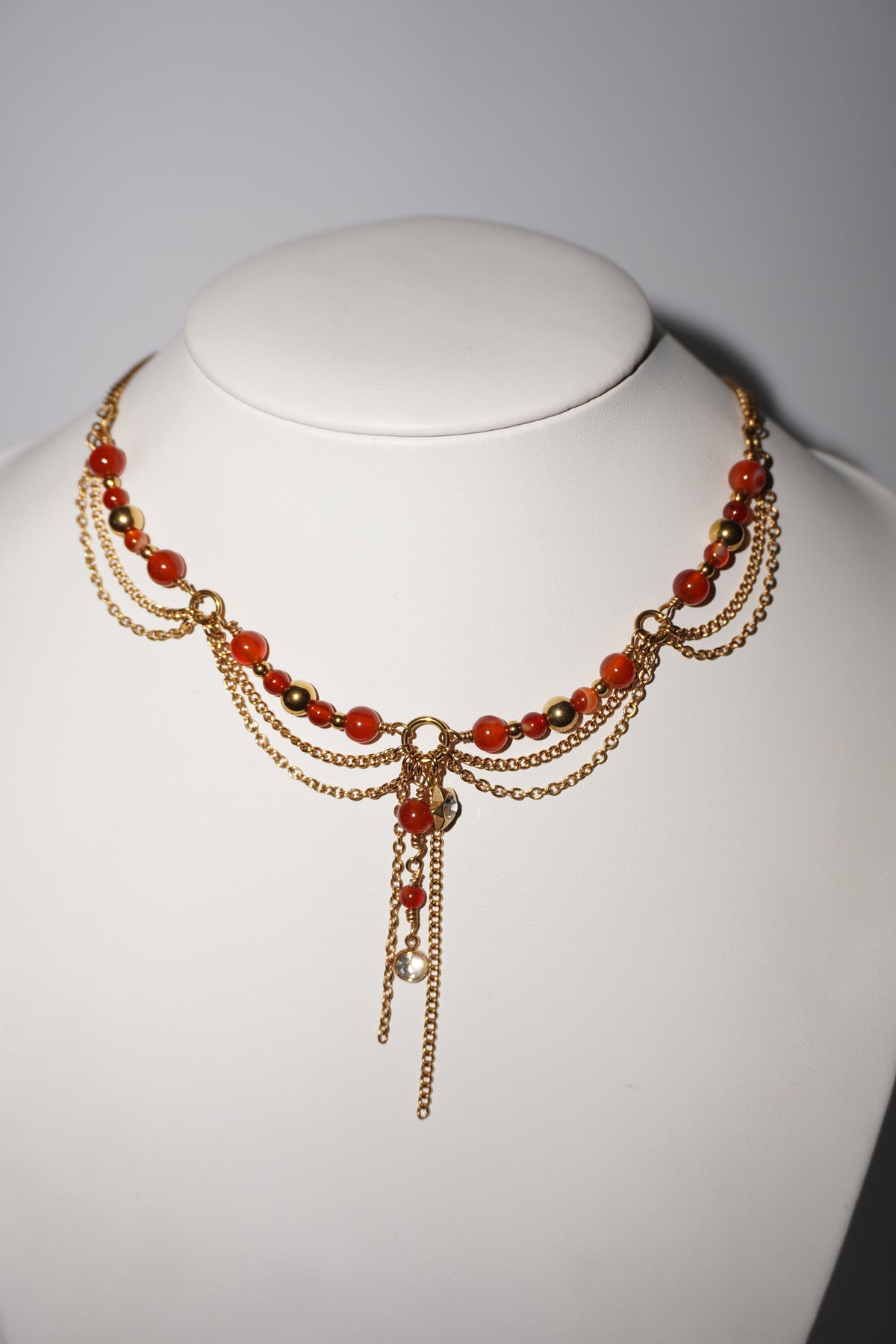 Hottest | Karneol Kette | Edelstahl Gold