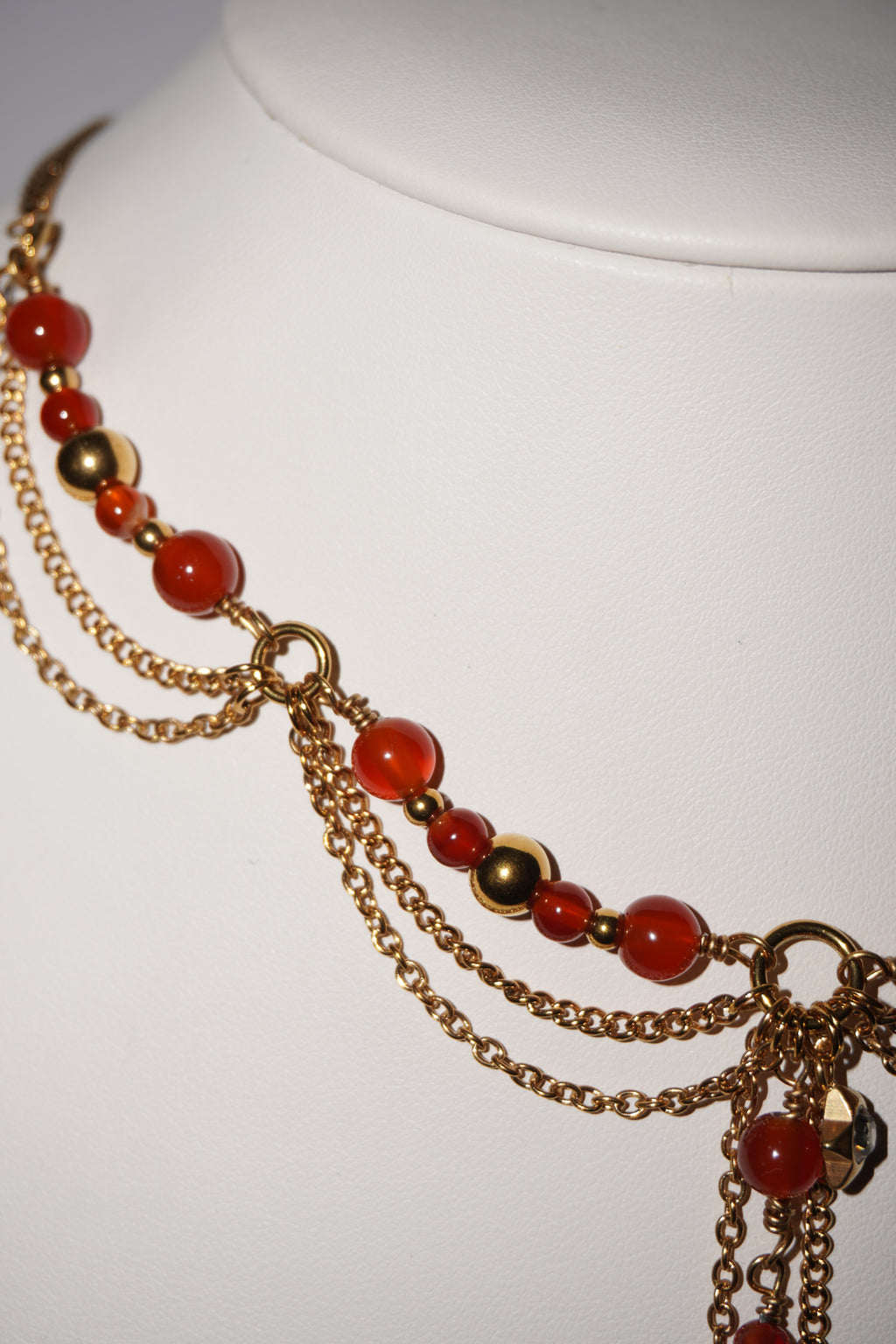 Hottest | Karneol Kette | Edelstahl Gold