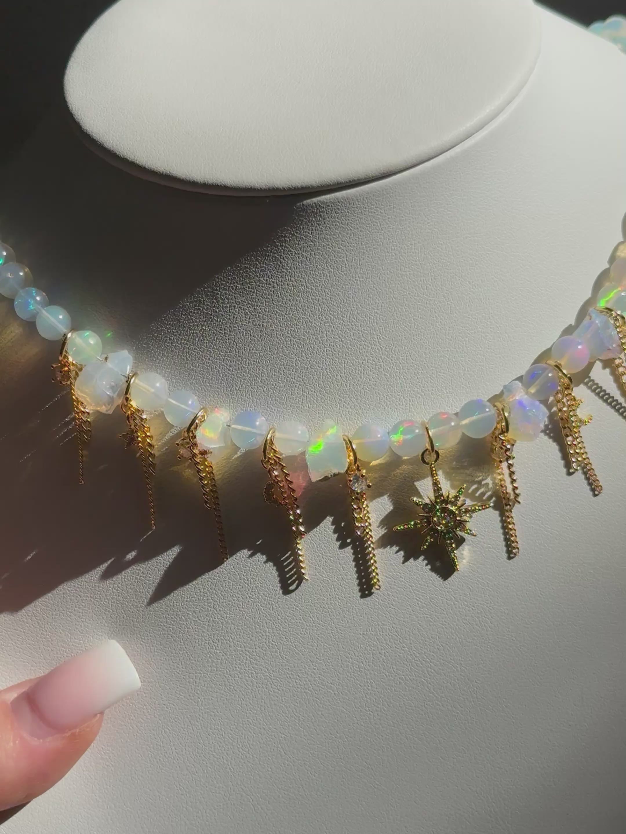 Sparkle | Äthiopien Opal Kette